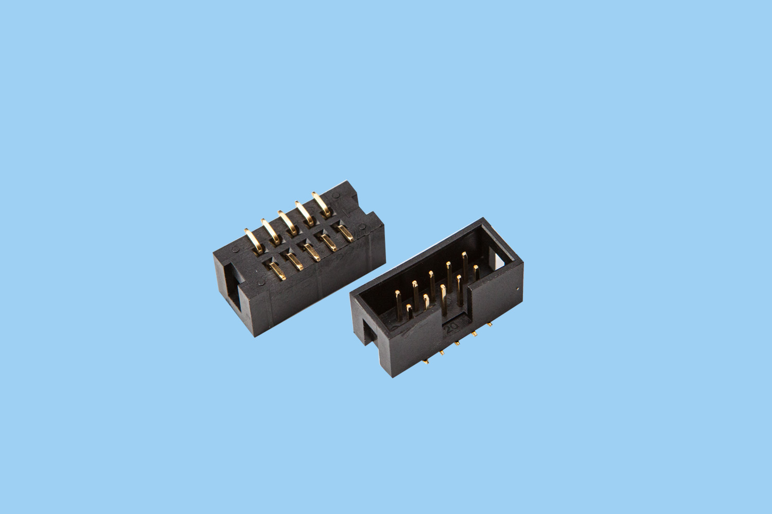 QC301(DC3-10SMT)貼片插座2.54